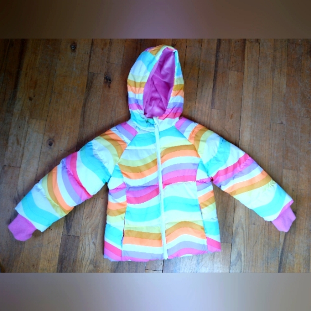 Girls Swiss multicolor Jacket size xs 4/5